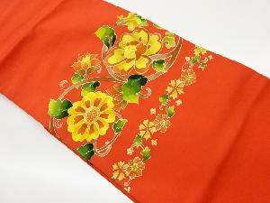 塩瀬花唐草模様名古屋帯